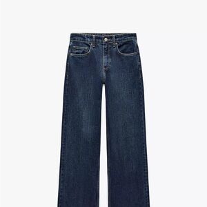 Zara Women's Flare Jeans in Deep Blue